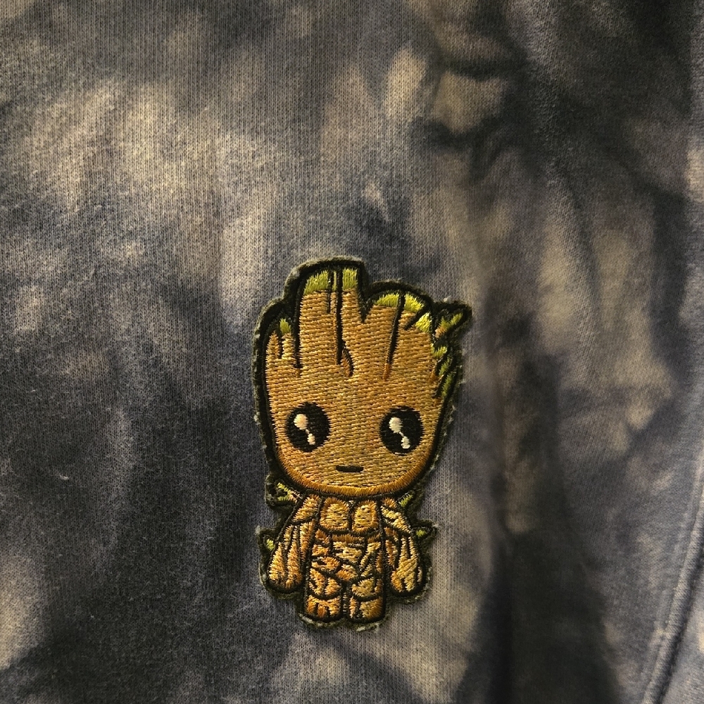 Marvel - Groot   Blue Tie-Dye Hoodie - Picture 2 of 5